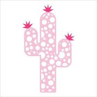 élégant , à la mode et impressionnant cactus l'amour art et illustrateur vecteur