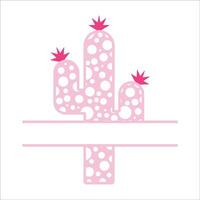 élégant , à la mode et impressionnant cactus l'amour art et illustrateur vecteur