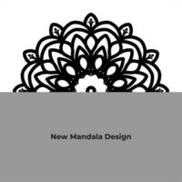 Nouveau floral mandala vecteur