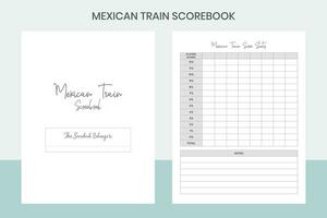 mexicain train carnet de score pro modèle vecteur