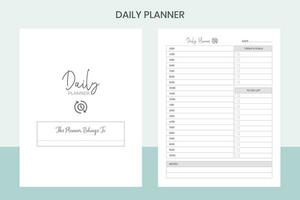 du quotidien planificateur pro modèle vecteur