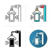 icône de l'industrie électronique vecteur