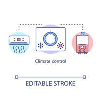 icône de concept de contrôle climatique vecteur