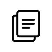 document icône dans branché contour style isolé sur blanc Contexte. document silhouette symbole pour votre site Internet conception, logo, application, ui. vecteur illustration, eps10.