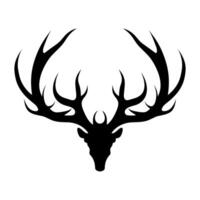 silhouette de cerf bois-vecteur, cerf animal icône vecteur illustration.