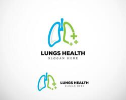 poumons santé logo dessins concept, poumon logo dessins vecteur, médical logo modèle vecteur