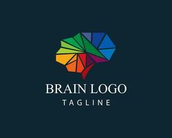 cerveau logo Créatif cerveau logo Couleur cerveau logo cerveau technologie logo vecteur