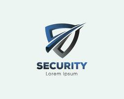 Sécurité logo bouclier logo vecteur