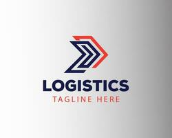 la logistique logo ligne la logistique logo la logistique symbole logo La Flèche logo vecteur