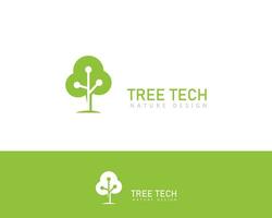 arbre technologie logo Créatif icône numérique éducation vecteur