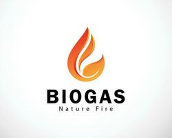 pétrole et gaz logo Créatif symbole vecteur affaires industrie gaz la nature laisser Feu flamme icône conception concept
