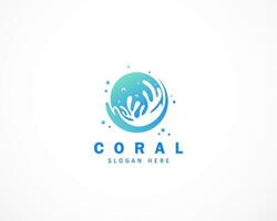 corail logo icône Créatif conception vecteur