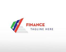 la finance logo Créatif la finance logo diagramme logo consulter logo investir logo vecteur