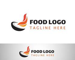 nourriture logo Créatif nourriture logo restaurant logo chaud nourriture logo vecteur