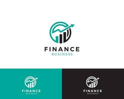 la finance logo Créatif La Flèche symbole affaires illustration logo ligne vecteur