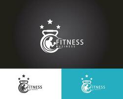 aptitude logo Créatif Gym illustration conception vecteur