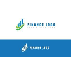 la finance logo Créatif banque bâtiment consulter signe symbole vecteur