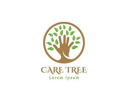 se soucier arbre logo Créatif arbre logo illustration vecteur