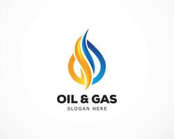 moderne stylé logo pour pétrole et gaz affaires entreprise. vecteur