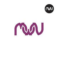 lettre mwn monogramme logo conception vecteur