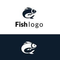 une Facile et élégant poisson logo vecteur