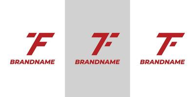 moderne lettre tf ou zf monogramme logo, adapté pour affaires avec tf, pi, zf, ou fz initiales vecteur