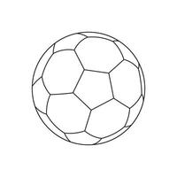 main tiré des gamins dessin vecteur illustration dessin animé football Balle icône isolé sur blanc