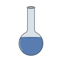 des gamins dessin dessin animé vecteur illustration chimique tester tube icône isolé sur blanc