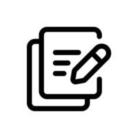 écrire icône dans branché contour style isolé sur blanc Contexte. écrire silhouette symbole pour votre site Internet conception, logo, application, ui. vecteur illustration, eps10.