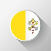Créatif Vatican drapeau cercle badge vecteur