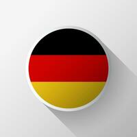 Créatif Allemagne drapeau cercle badge vecteur