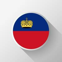 Créatif Liechtenstein drapeau cercle badge vecteur