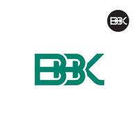 lettre bbk monogramme logo conception vecteur