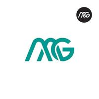 lettre aag monogramme logo conception vecteur