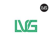 lettre lvg monogramme logo conception avec lignes vecteur