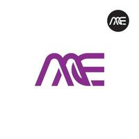 lettre aae monogramme logo conception vecteur