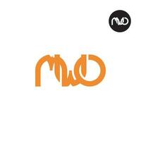 lettre mwo monogramme logo conception vecteur