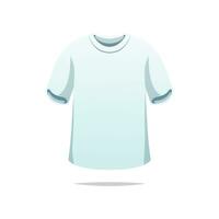 blanc T-shirt vecteur isolé sur blanc Contexte