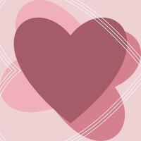 valentines journée Contexte avec cœur icône vecteur conception pour salutation cartes affiches social médias
