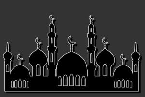 magnifique illustration sur thème de célébrer annuel vacances Ramadan vecteur