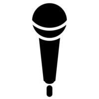 symbole d'icône de microphone sur fond blanc vecteur