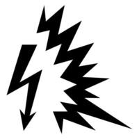 signe de symbole arc flash isoler sur fond blanc, illustration vectorielle eps.10 vecteur