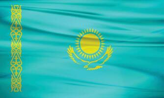 illustration de kazakhstan drapeau et modifiable vecteur kazakhstan pays drapeau