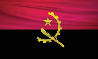 illustration de angola drapeau et modifiable vecteur angola pays drapeau