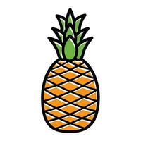 ananas logo modèle vecteur