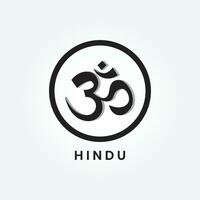 hindouisme religion symbole logo vecteur illustration