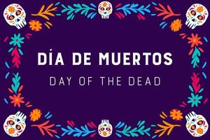 dia de muertos. Le jour des morts. fond de vecteur