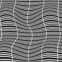 moderne abstrait Facile jointes noir Couleur horizontal demi-ligne ondulé fausser modèle vecteur