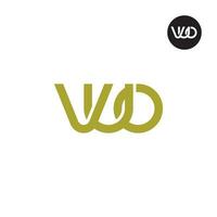 lettre vuo monogramme logo conception vecteur