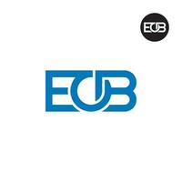 lettre eob monogramme logo conception vecteur